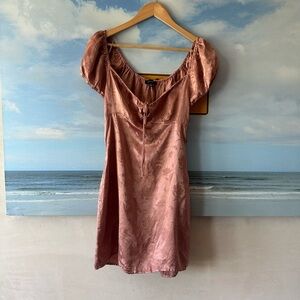 Cotton candy LA pink milkmaid dress